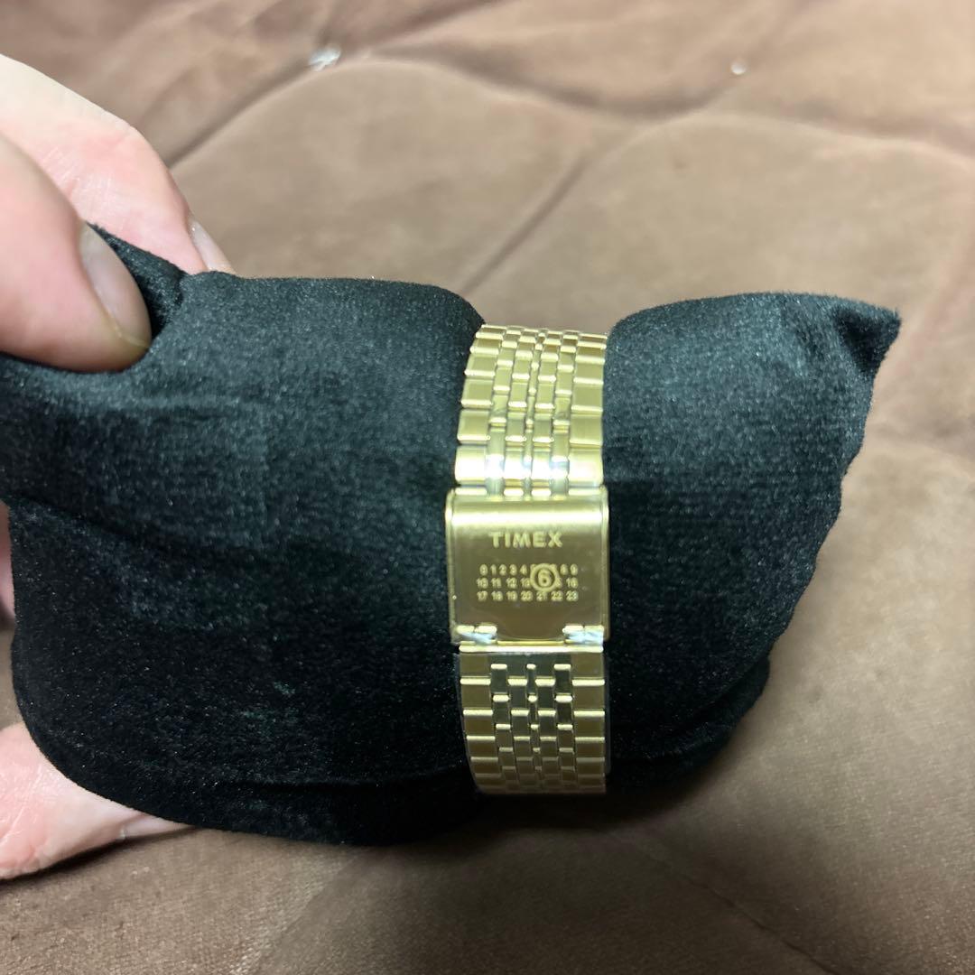 MM6×TIMEXコラボ　ゴールドデジタル腕時計　ブレスレットのみ