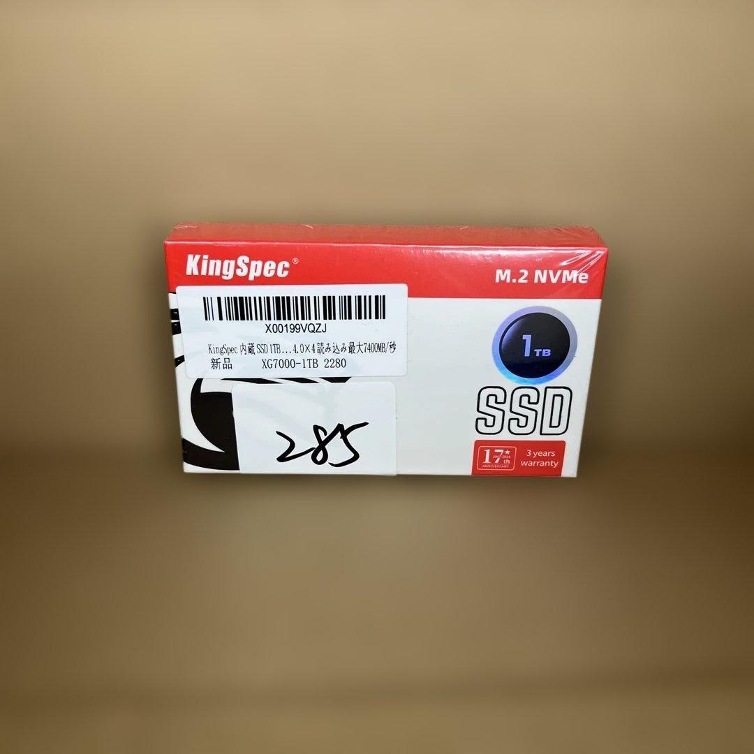 285 KingSpec XG7000 1TB SSD 未開封