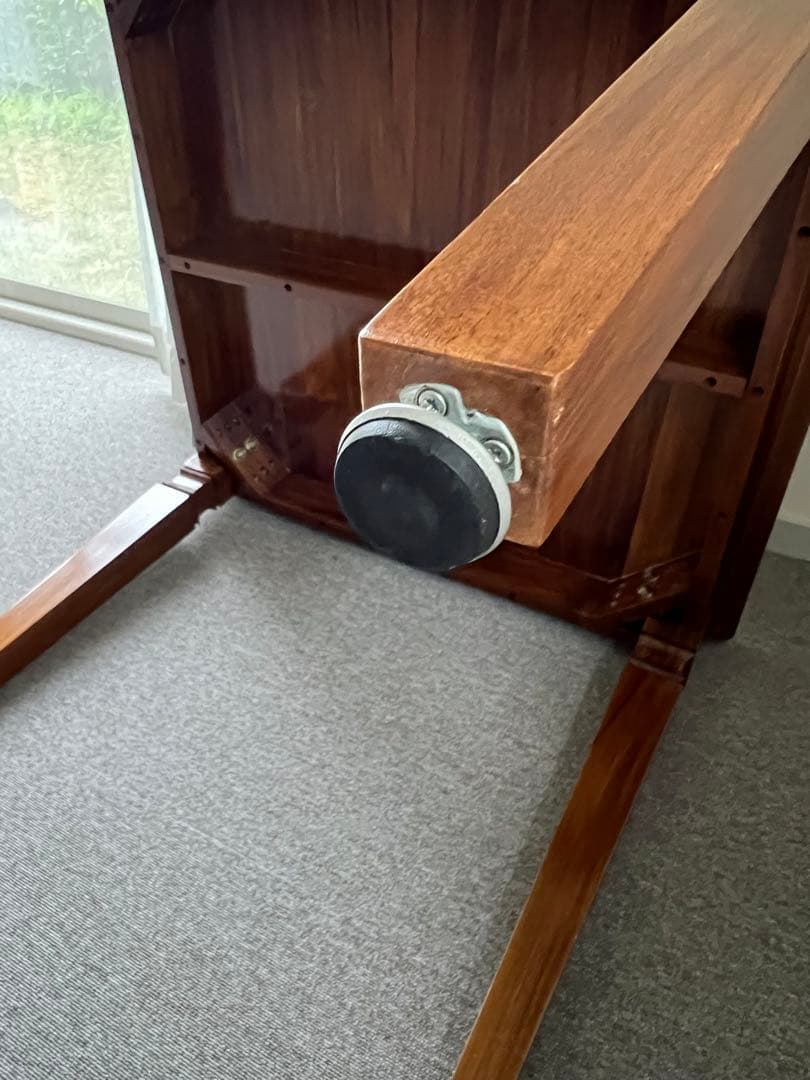 【あやちょ】ダイニングテーブル チーク 無垢材 正方形80×80