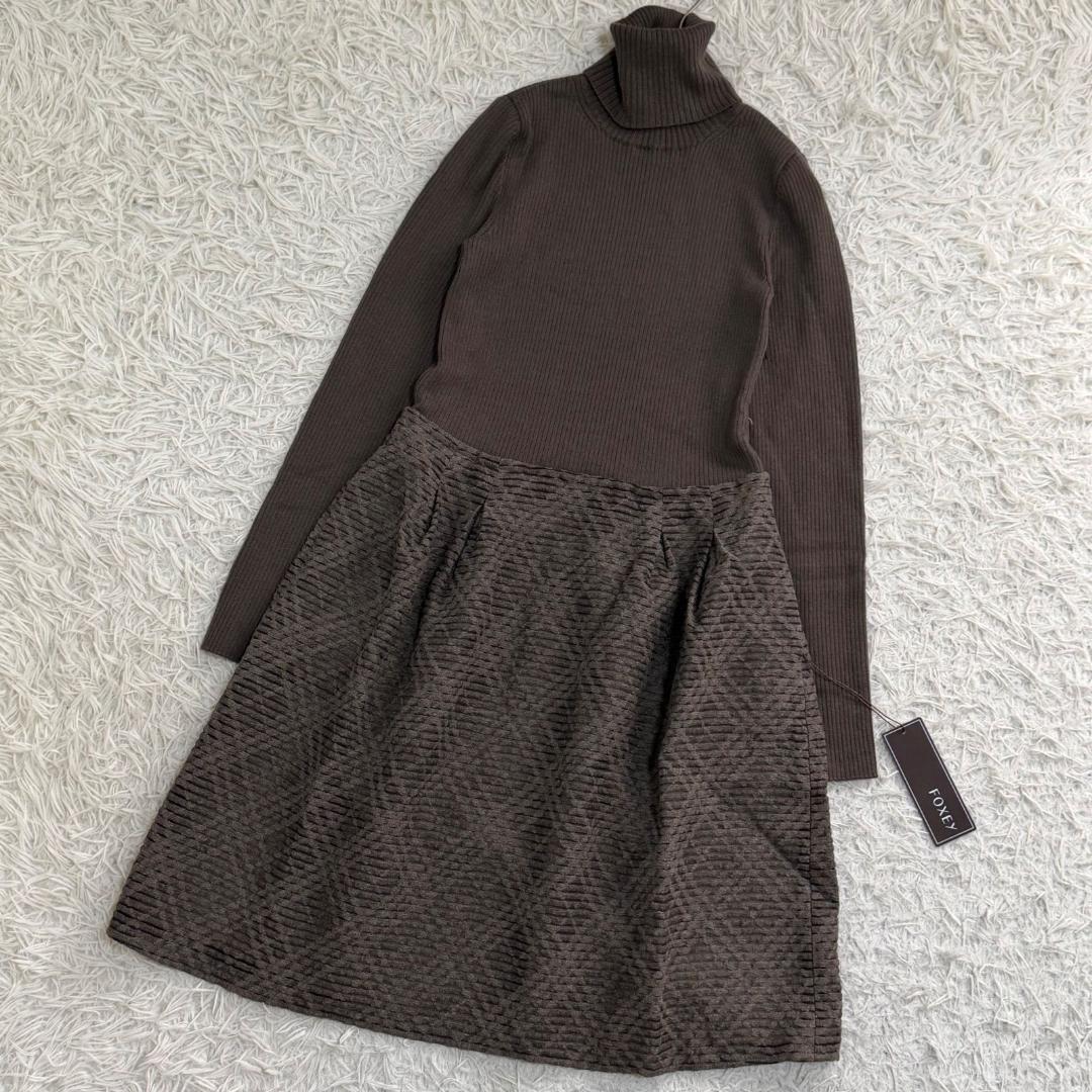 16746✨タグ付き✨デイジーリンフォクシー 長袖ワンピース 38 M ウール