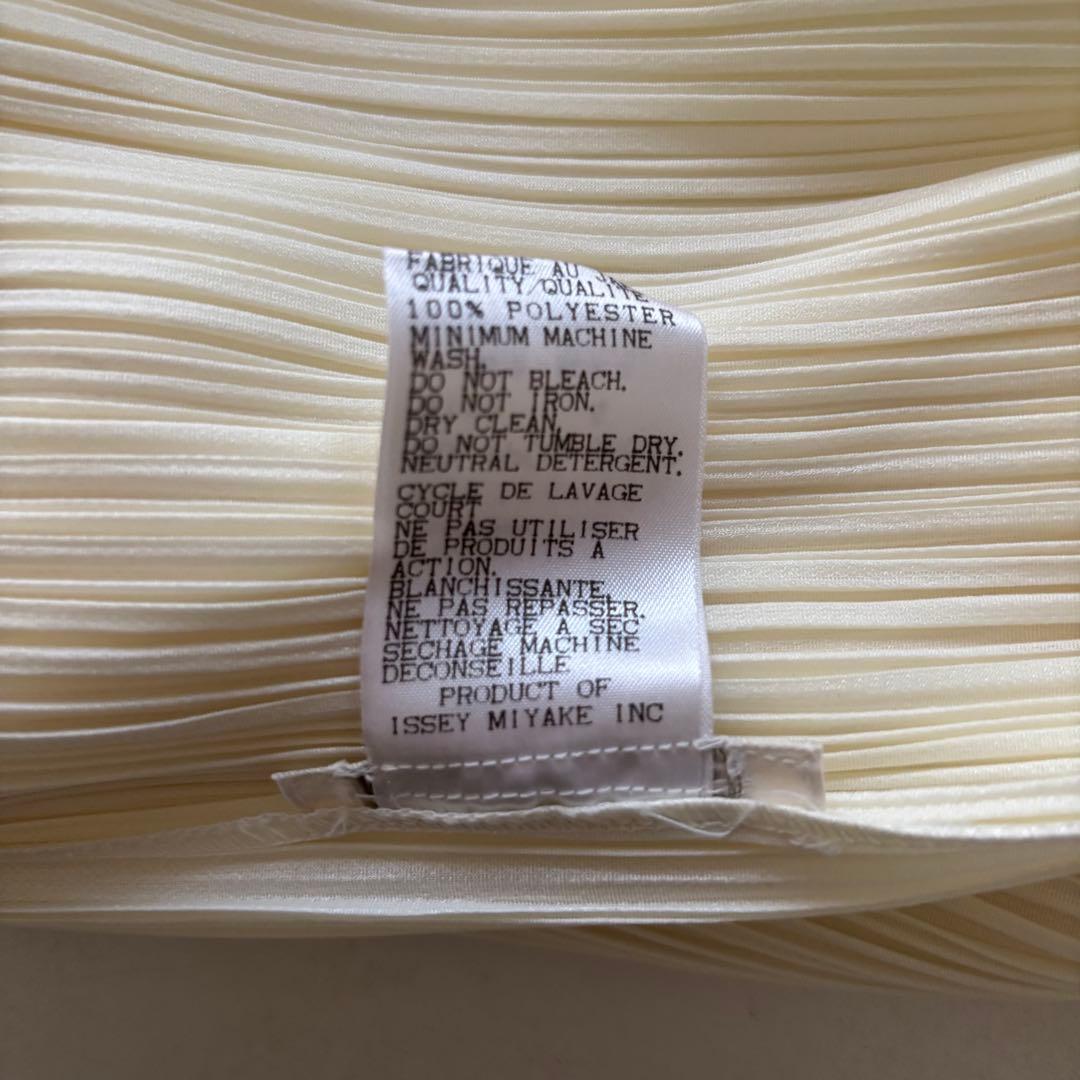 ＊未着用・極美品＊プリーツプリーズ ロングワンピース ハイネック アイボリー 4