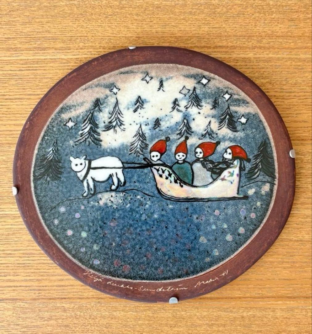 ARABIA アラビア ヘルヤ \"Matkalla Kotiin\" 陶板画