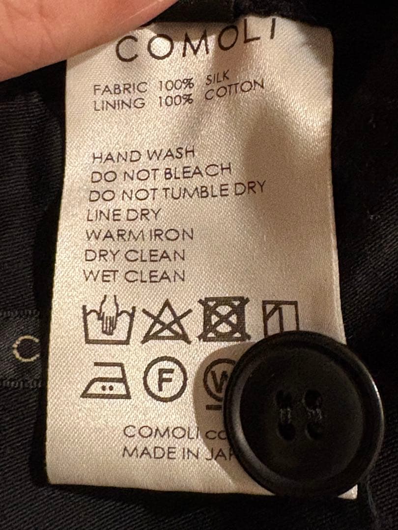 COMOLI 24SS シルクネップミリタリージャケット