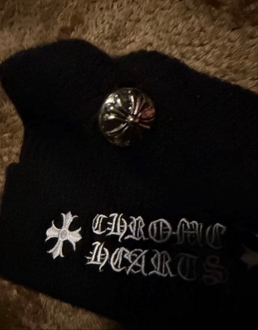 chrome hearts ビーニー　ニット帽