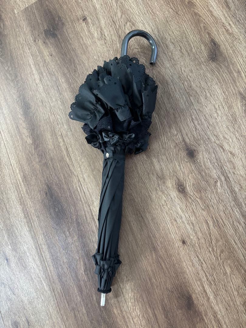 美品！BABYプチリボンショートアンブレラ黒