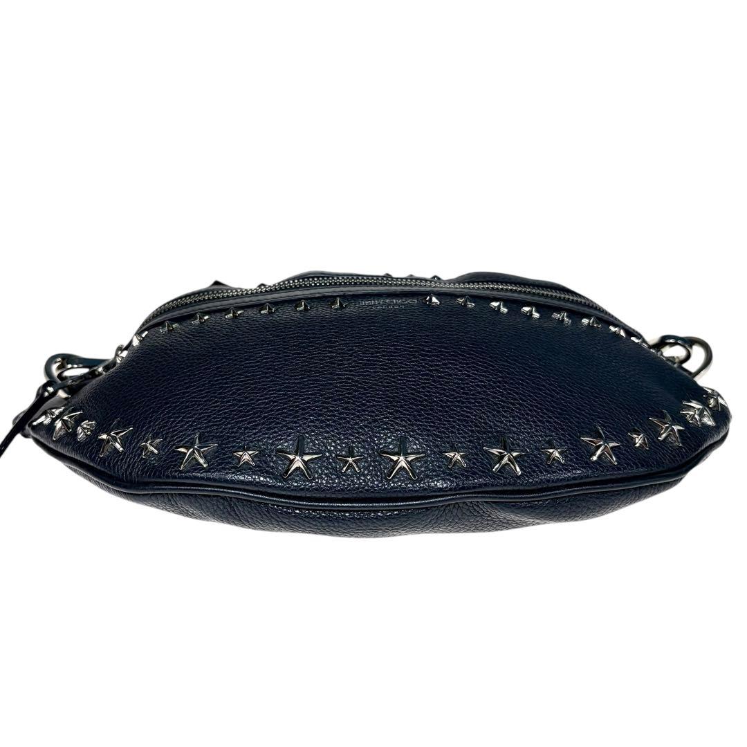 美品 JIMMYCHOO YORK UUF ウエストポーチ スタッズ a1014