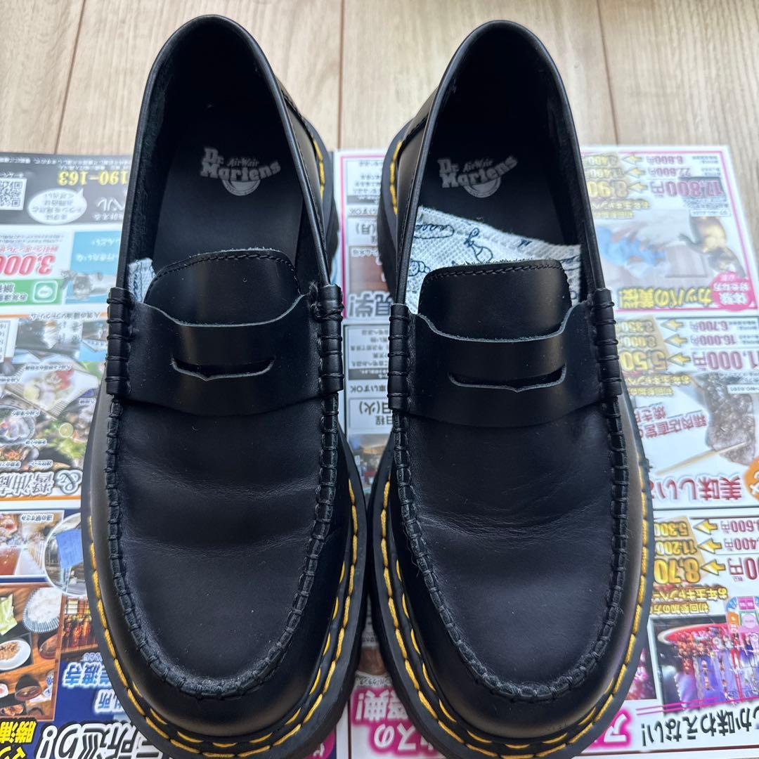 値下げ　Dr. Martens マーチン　黒　ローファー 24.5cm UK6