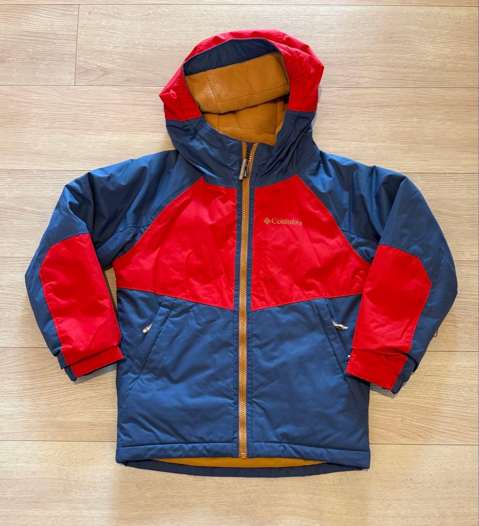 Columbia 子ども用 スキーウェア上下セット＋プロテクター、グローブ付