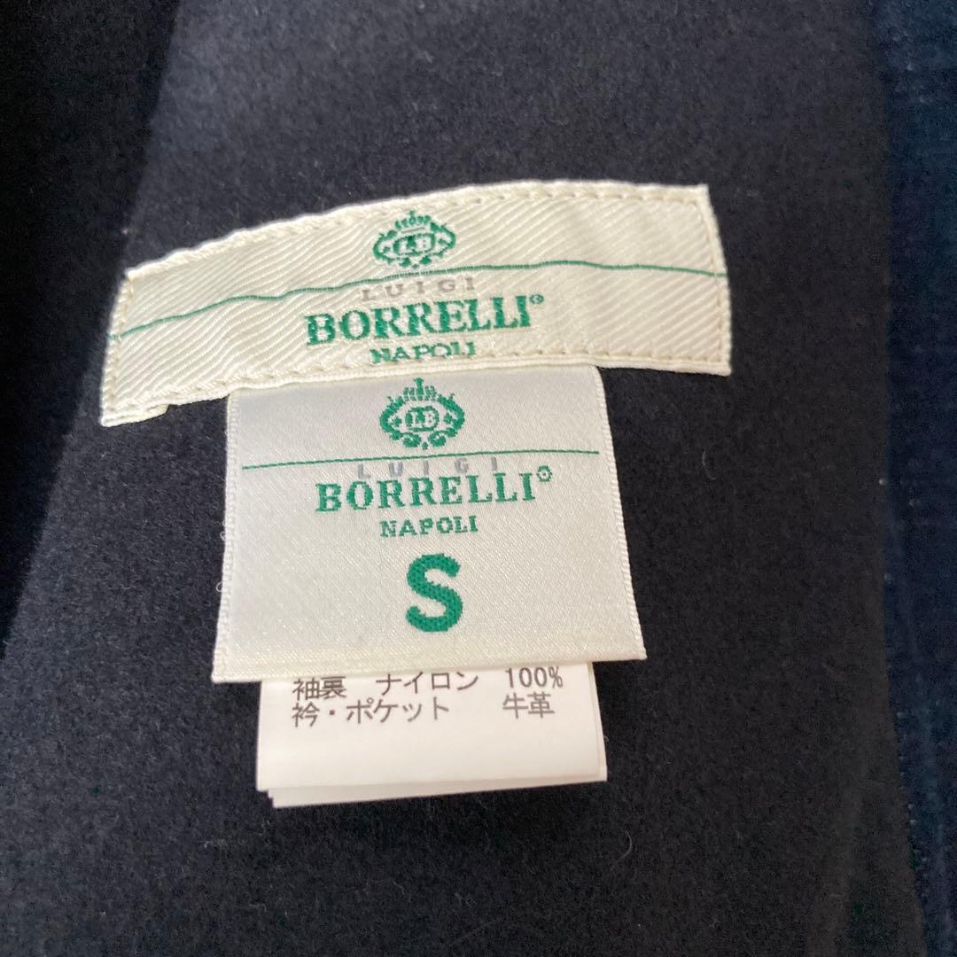 ルイジボレッリLUIGI BORRELLI レザー切替Gジャン Sサイズ