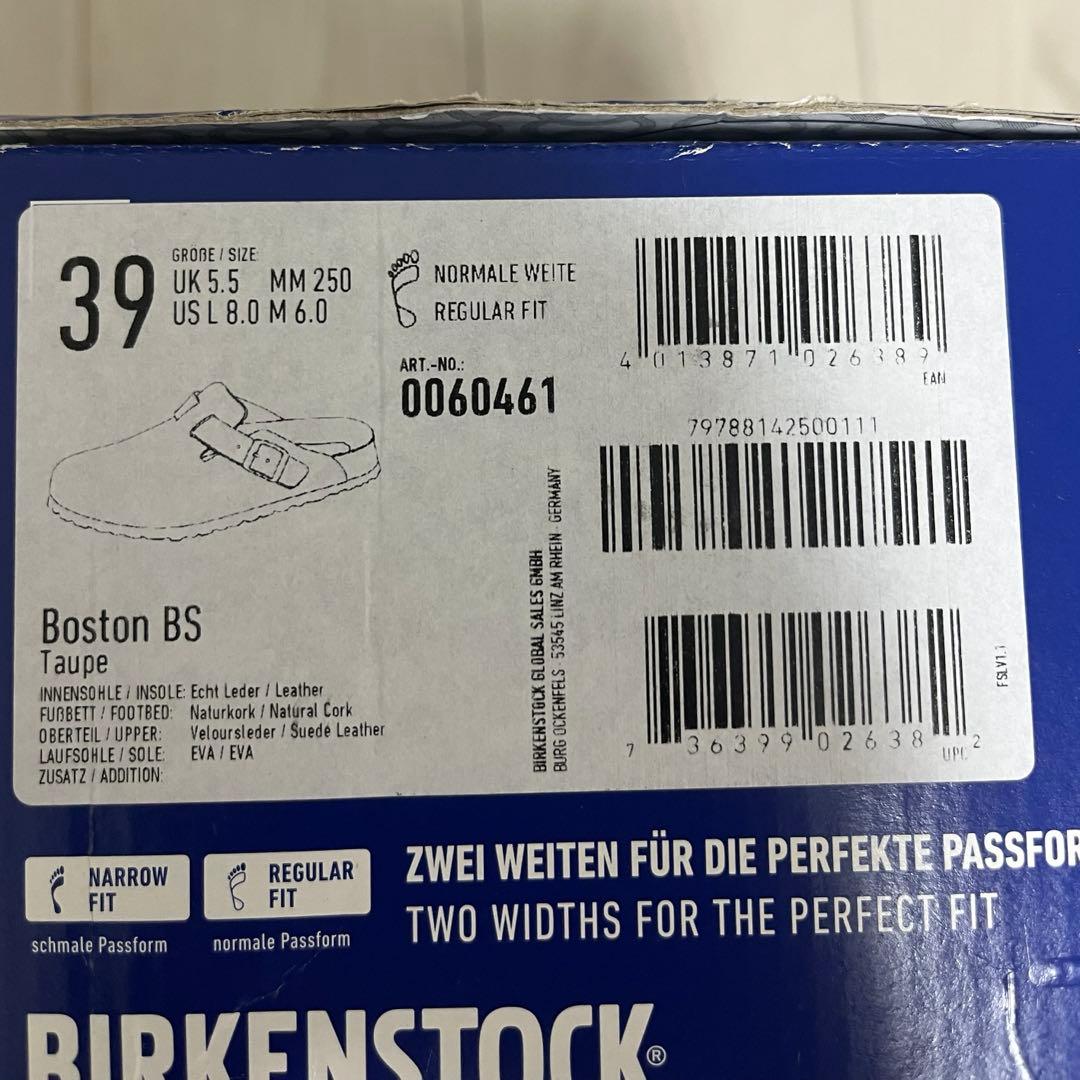 m*8様 【新品未使用】BIRKENSTOCK Boston taupe 39