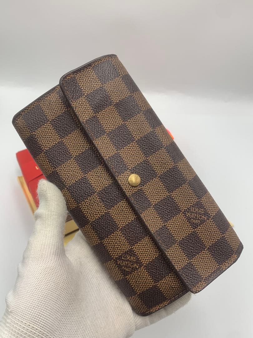 ルイヴィトン ダミエ 長財布 ポルトフォイユサラ 人気モデル 男女兼用
