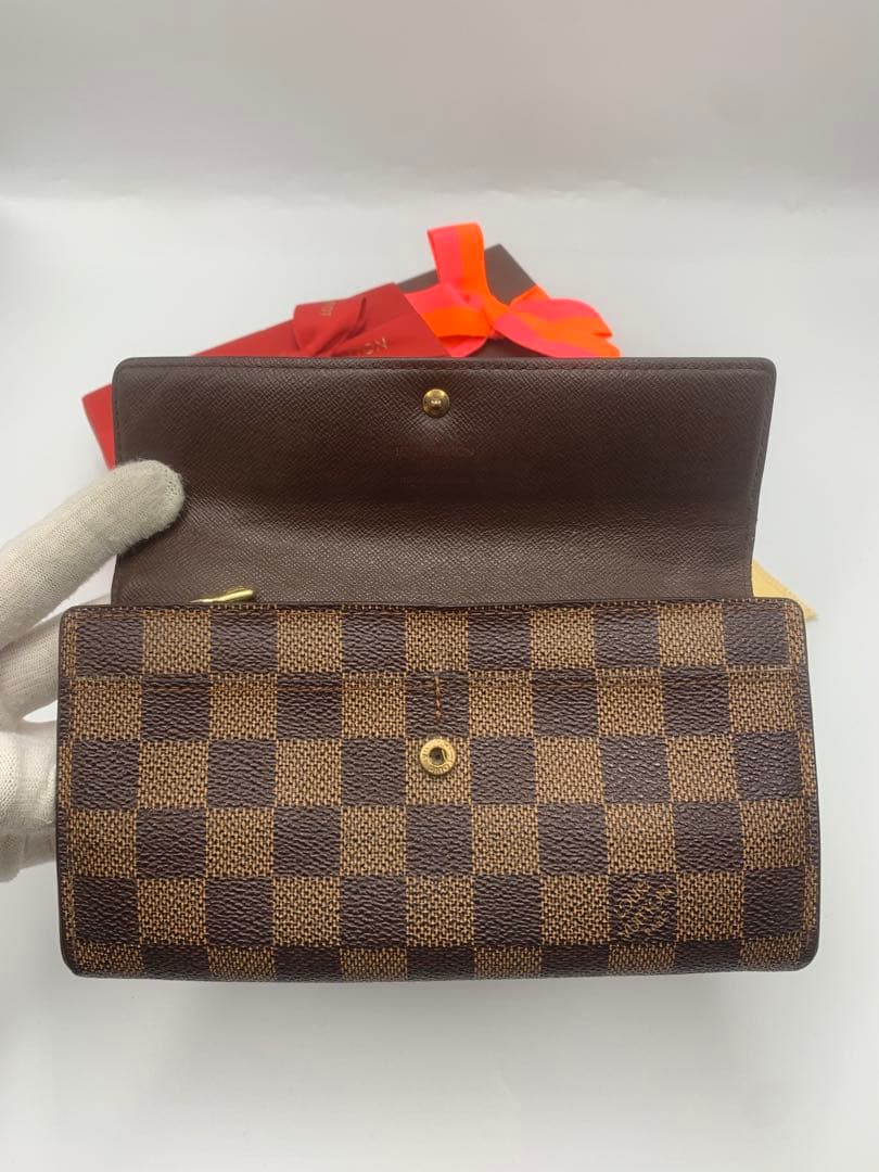 ルイヴィトン ダミエ 長財布 ポルトフォイユサラ 人気モデル 男女兼用