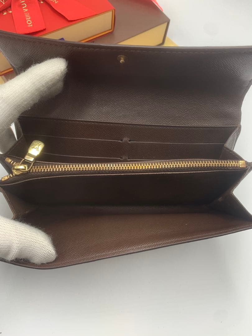 ルイヴィトン ダミエ 長財布 ポルトフォイユサラ 人気モデル 男女兼用