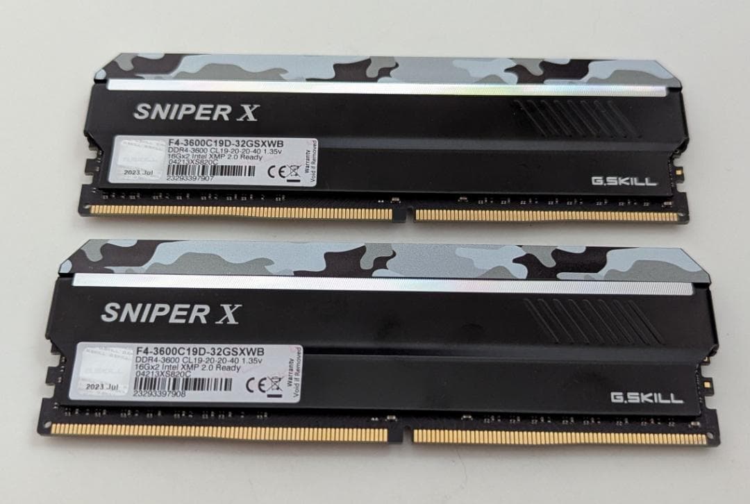 G.Skill DDR4メモリ DDR4-3600 32GB 16GB×2枚組