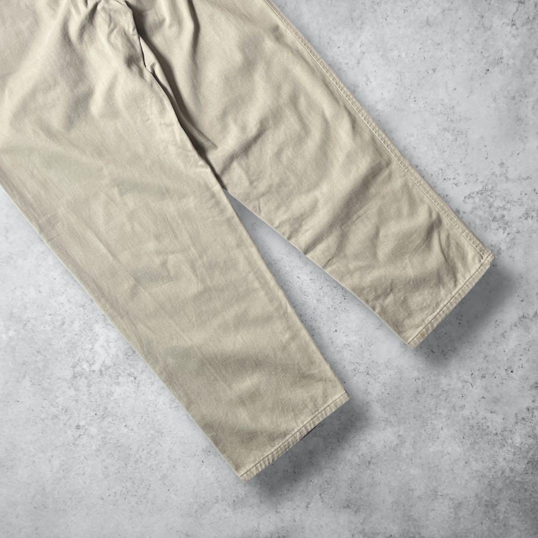 90s00sヴィンテージUSA製ポロバイラルフローレンポロチノベージュW33古着