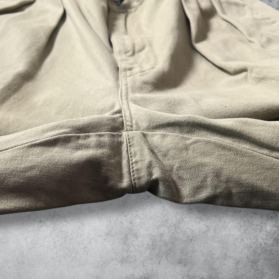 90s00sヴィンテージUSA製ポロバイラルフローレンポロチノベージュW33古着