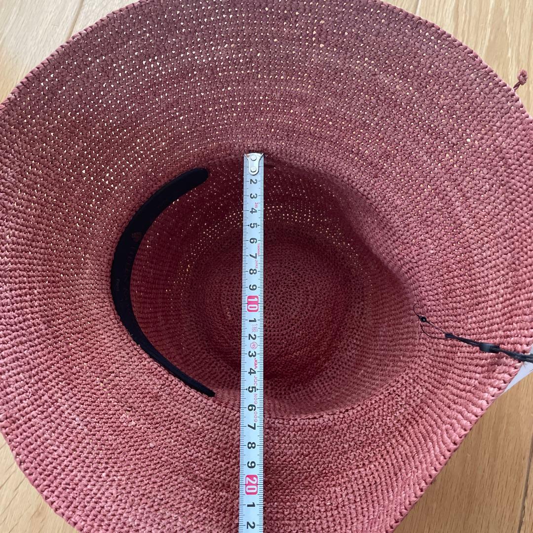 HELEN KAININGS ピンク 麦わら帽子