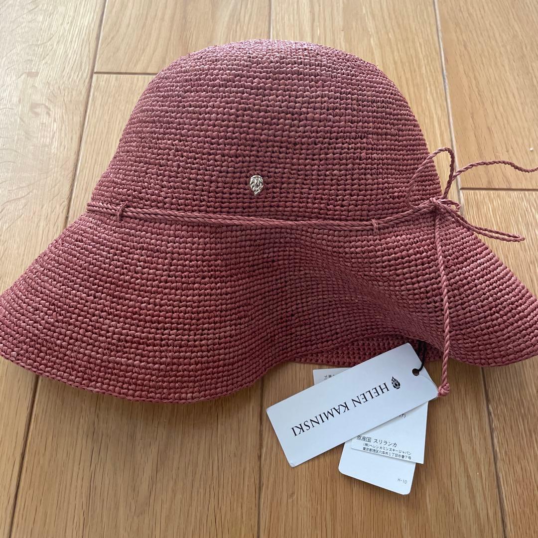 HELEN KAININGS ピンク 麦わら帽子