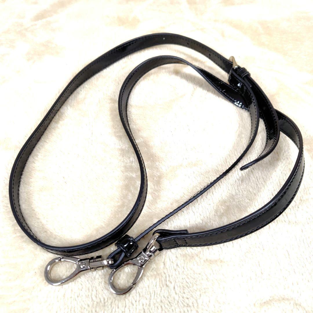 未使用級 アナスイ ショルダー ハンドバッグ バタフライ 蝶 エナメル チャーム