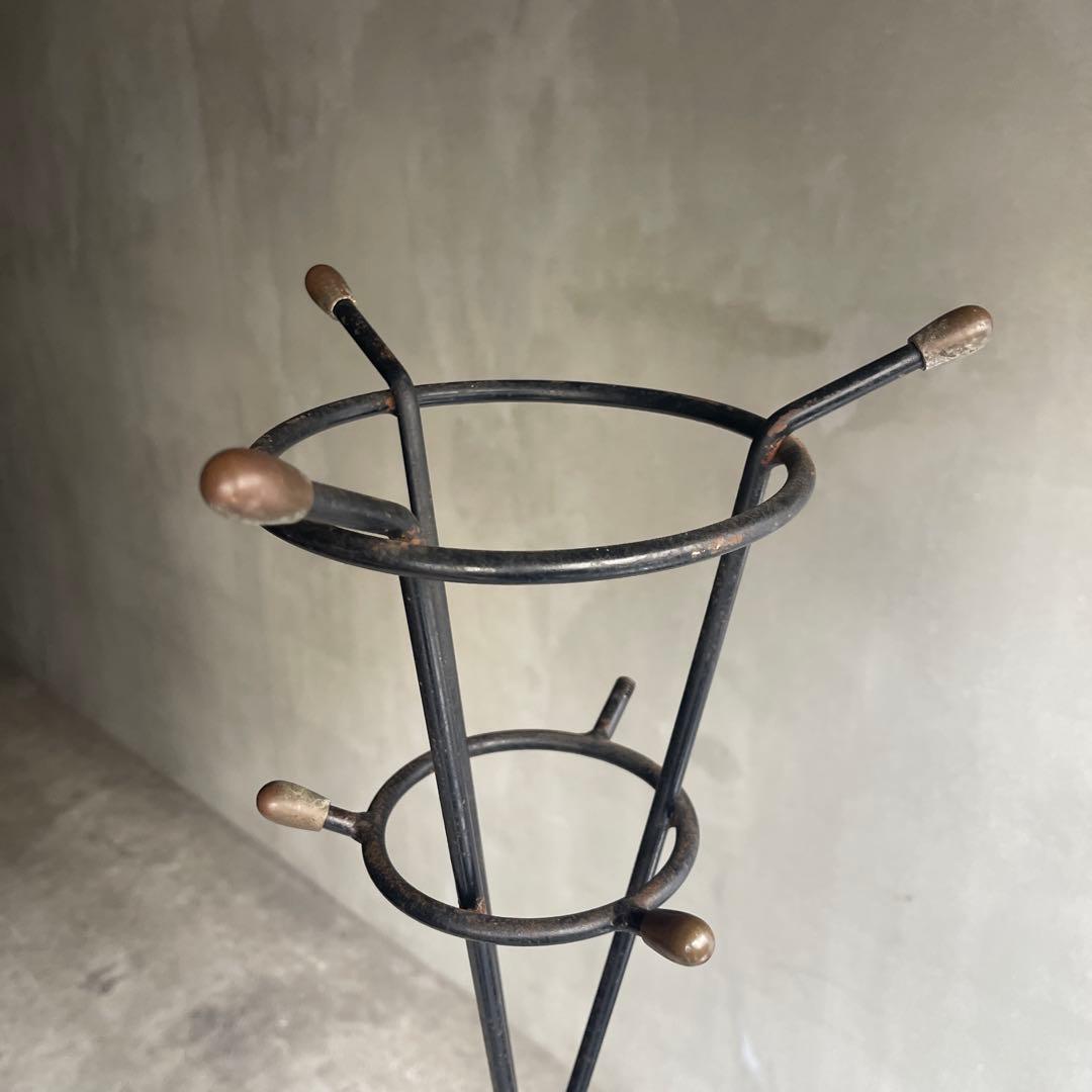 60'sオールドヴィンテージ インダストリアル　スチールコートハンガー