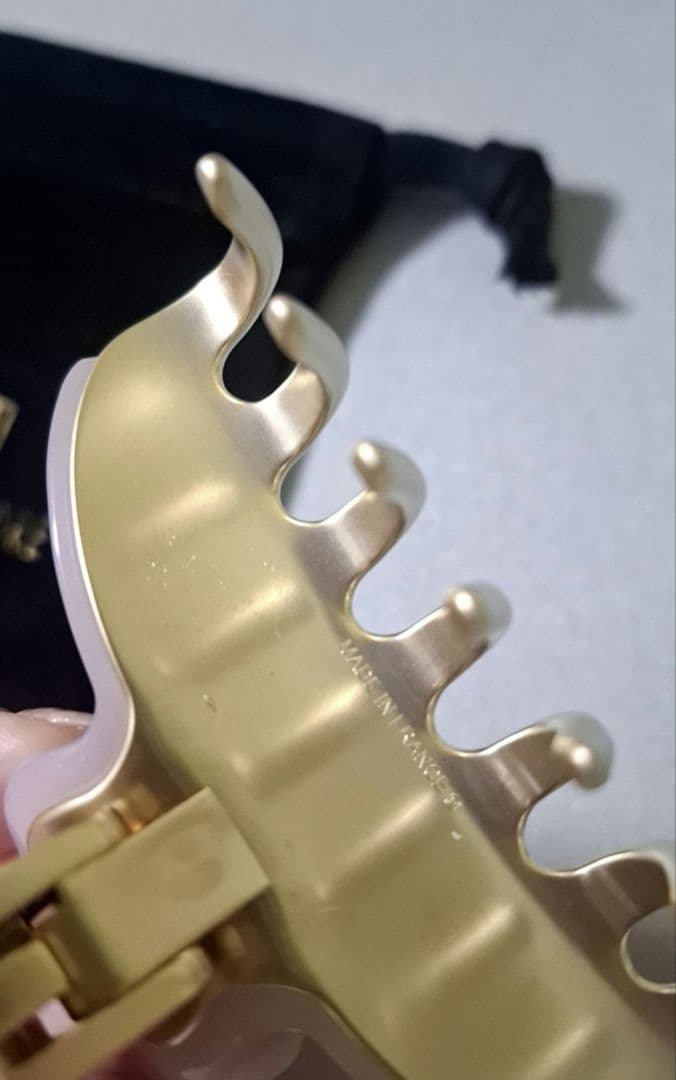 【美品】アレクサンドルドゥパリ M ヘアクリップ　人気のピンク 完売品