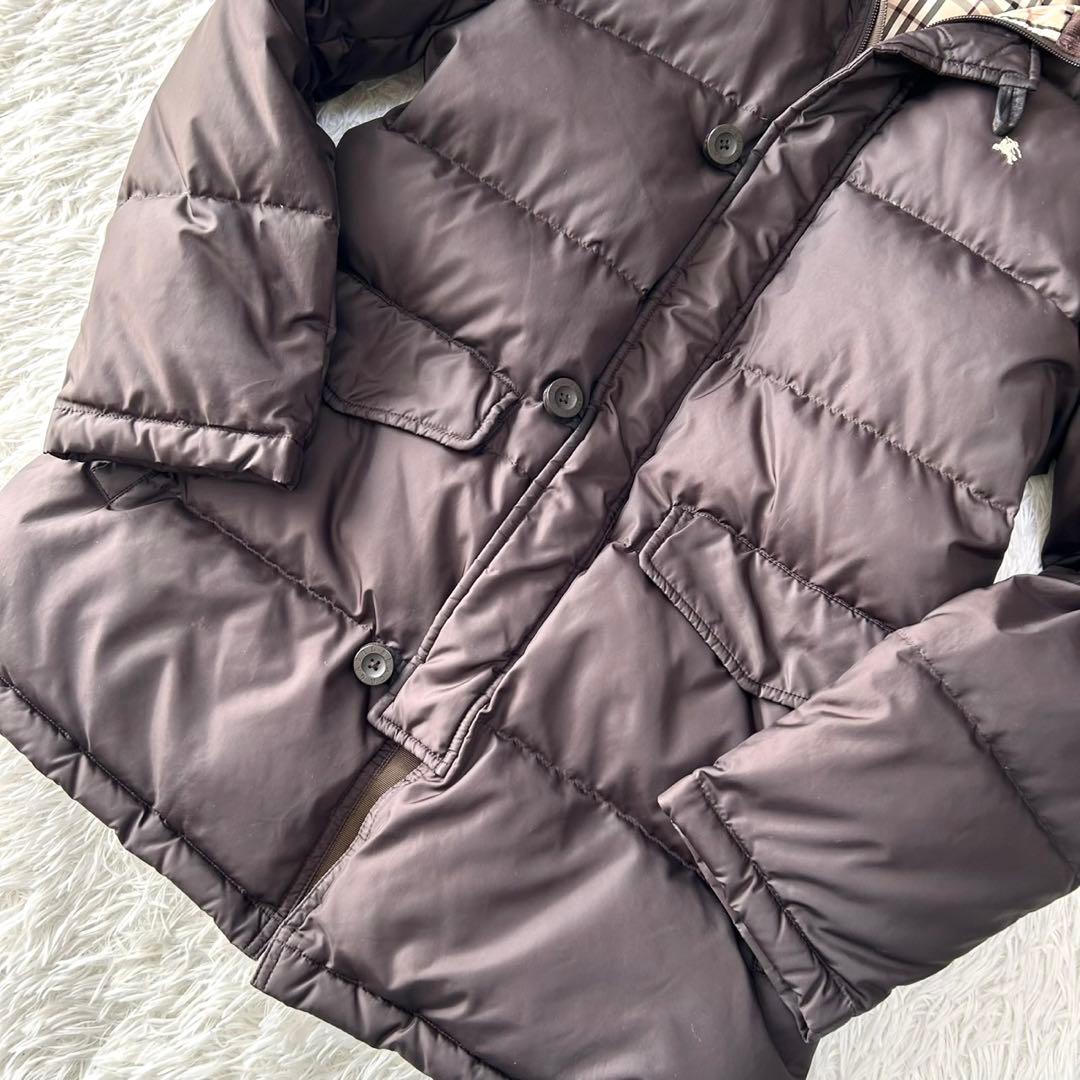 【極美品】バーバリーブラックレーベル　ダウンジャケット　ブラウン　L相当