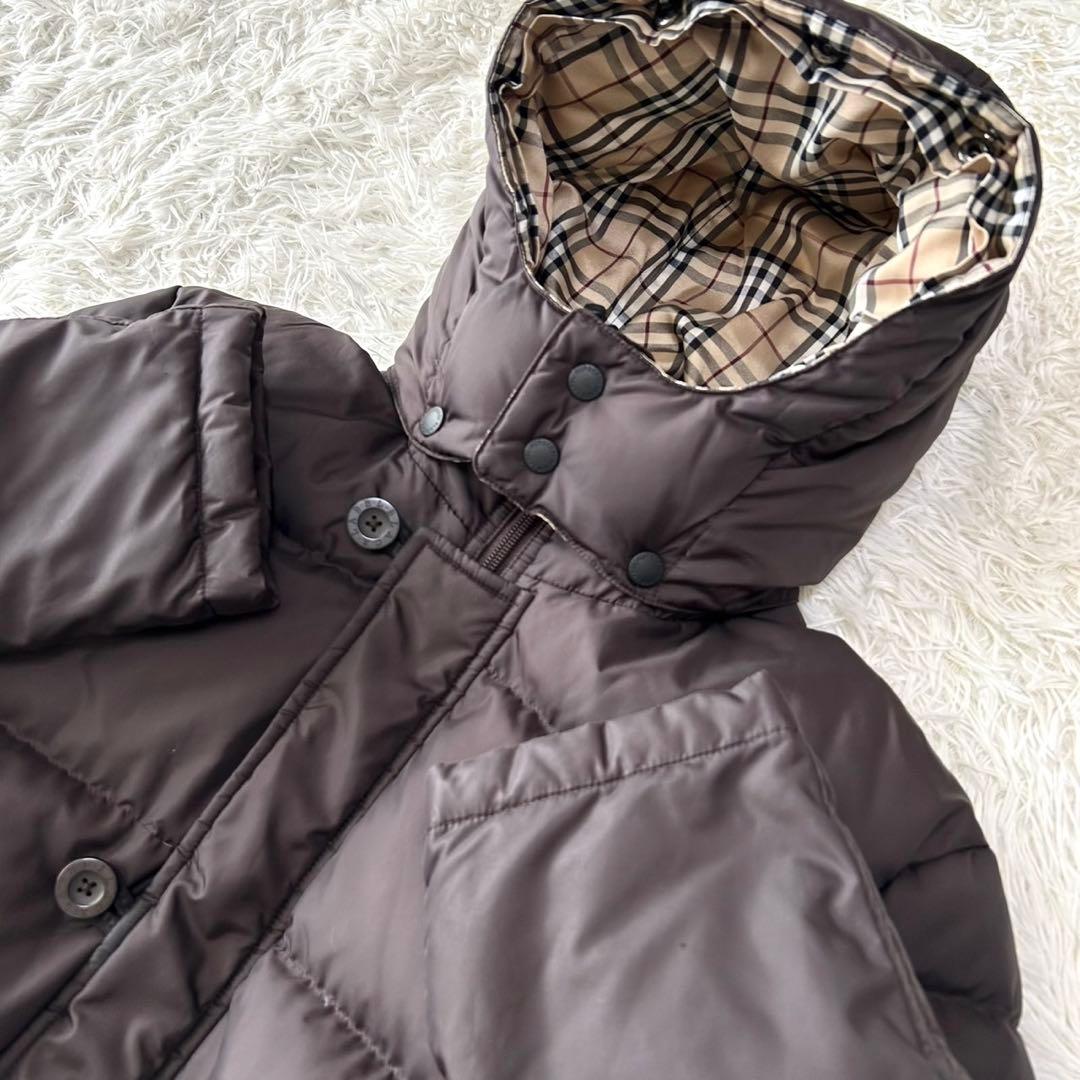 【極美品】バーバリーブラックレーベル　ダウンジャケット　ブラウン　L相当