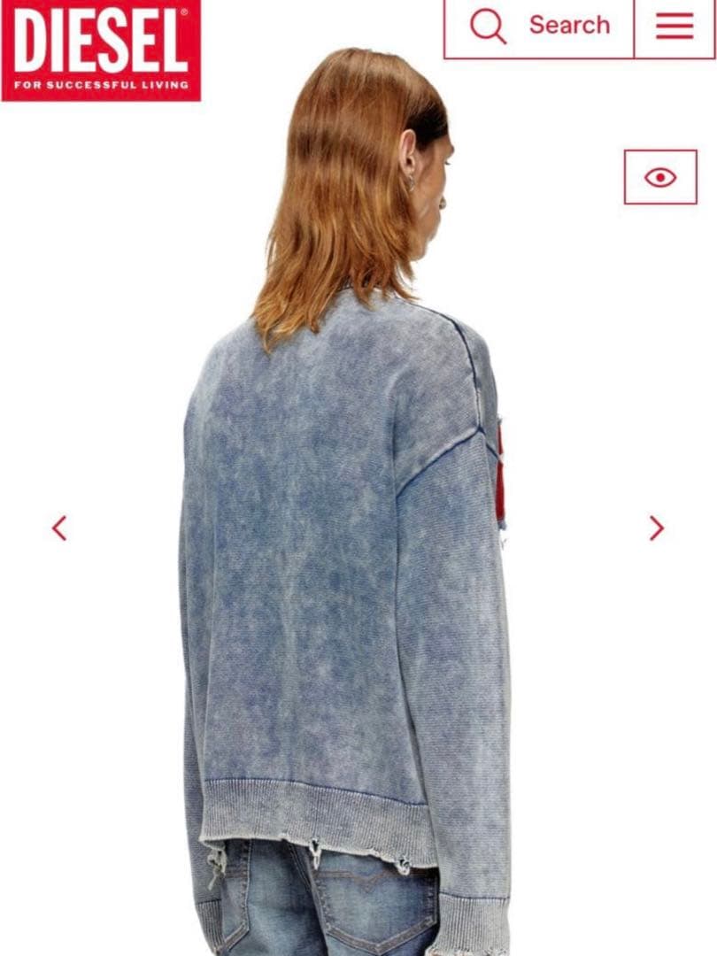 DIESEL ディーゼル ダメージ加工ニット