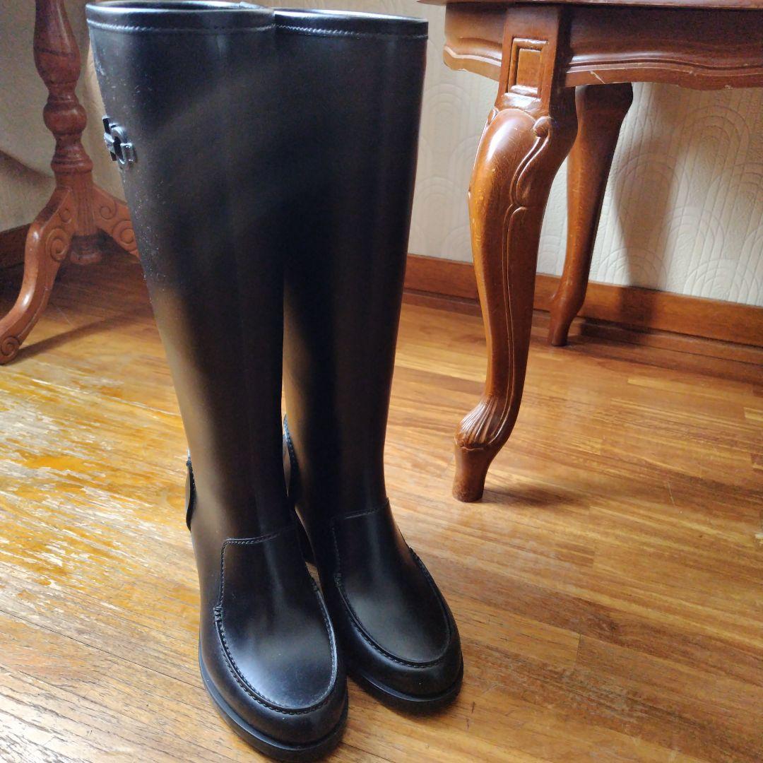 Salvatore Ferragamo 長靴 23 レインブーツ フェラガモ