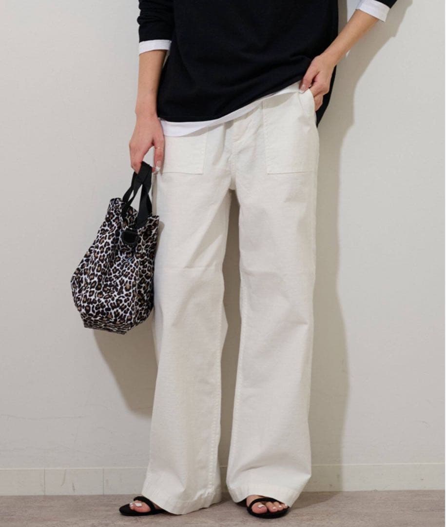JOURNAL STANDARD relume ワイドベイカーパンツ38ホワイト
