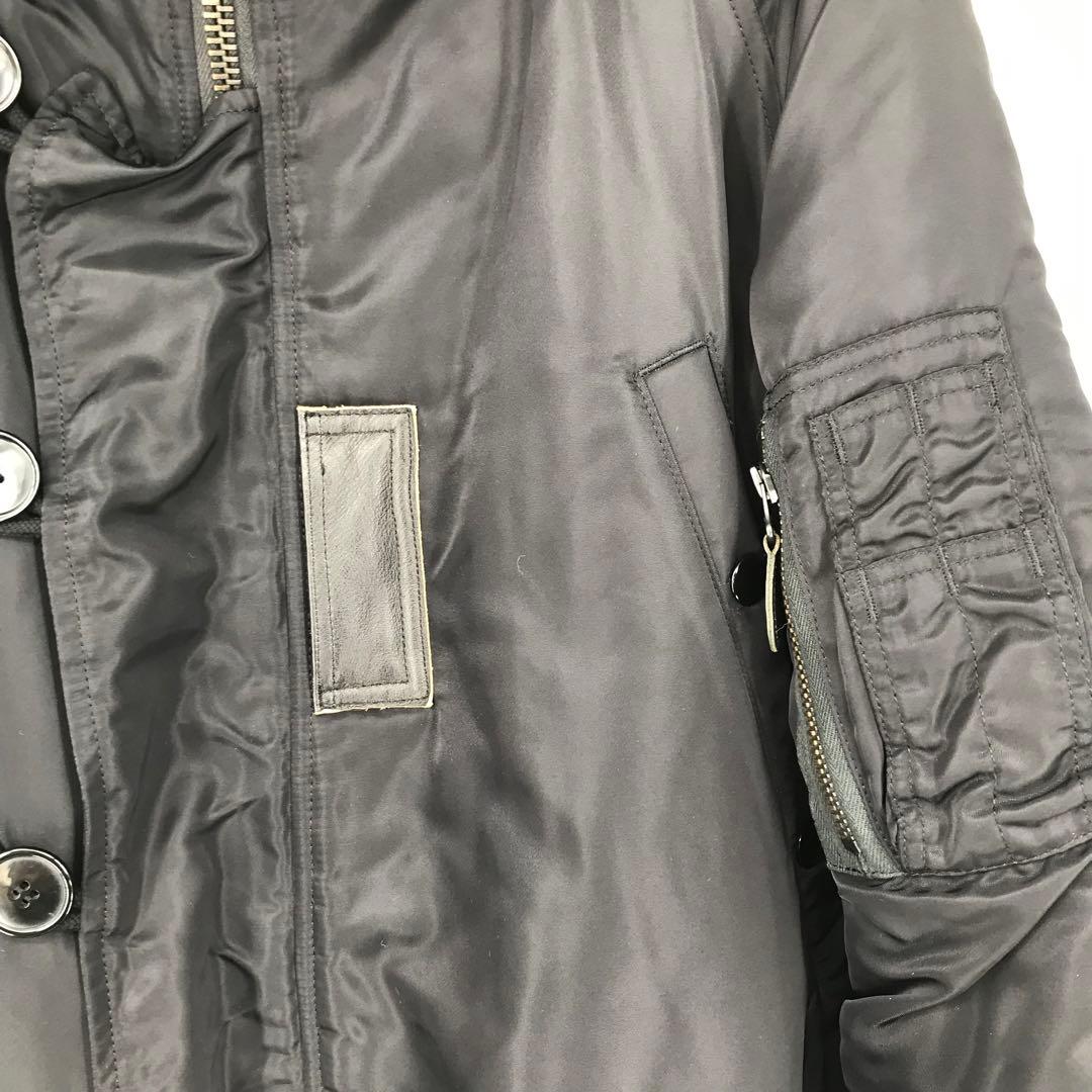 COOTIE N-3B L ブラック ラクーンファー