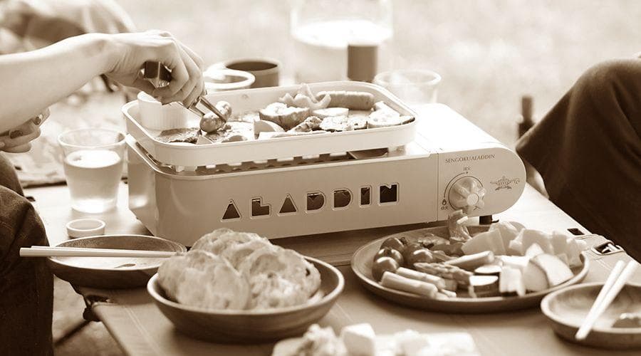 新品 アラジン SAG-RS21B ポータブル ガス ホットプレート 赤 ③