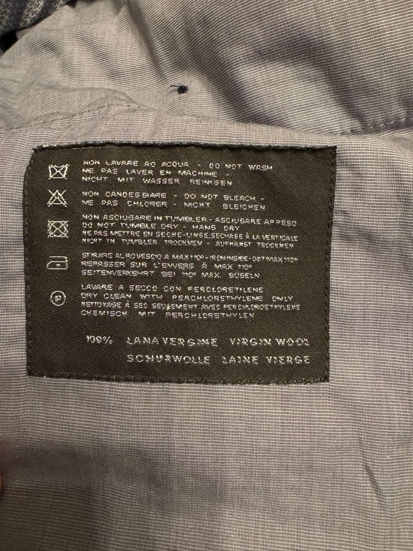 PT01 ウインドウペーン ウールフランネルスラックス 50サイズ ブラック