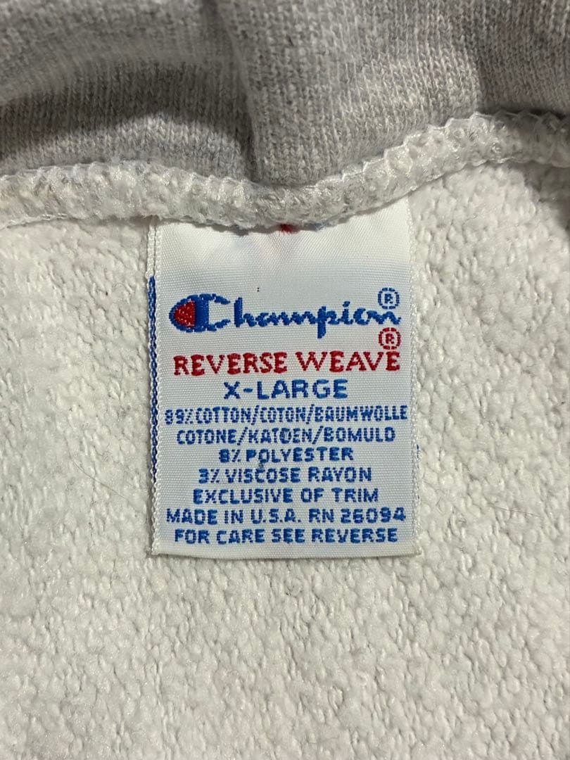 A*.様 90s チャンピオン　リバースウィーブ　パーカー　XL グレー