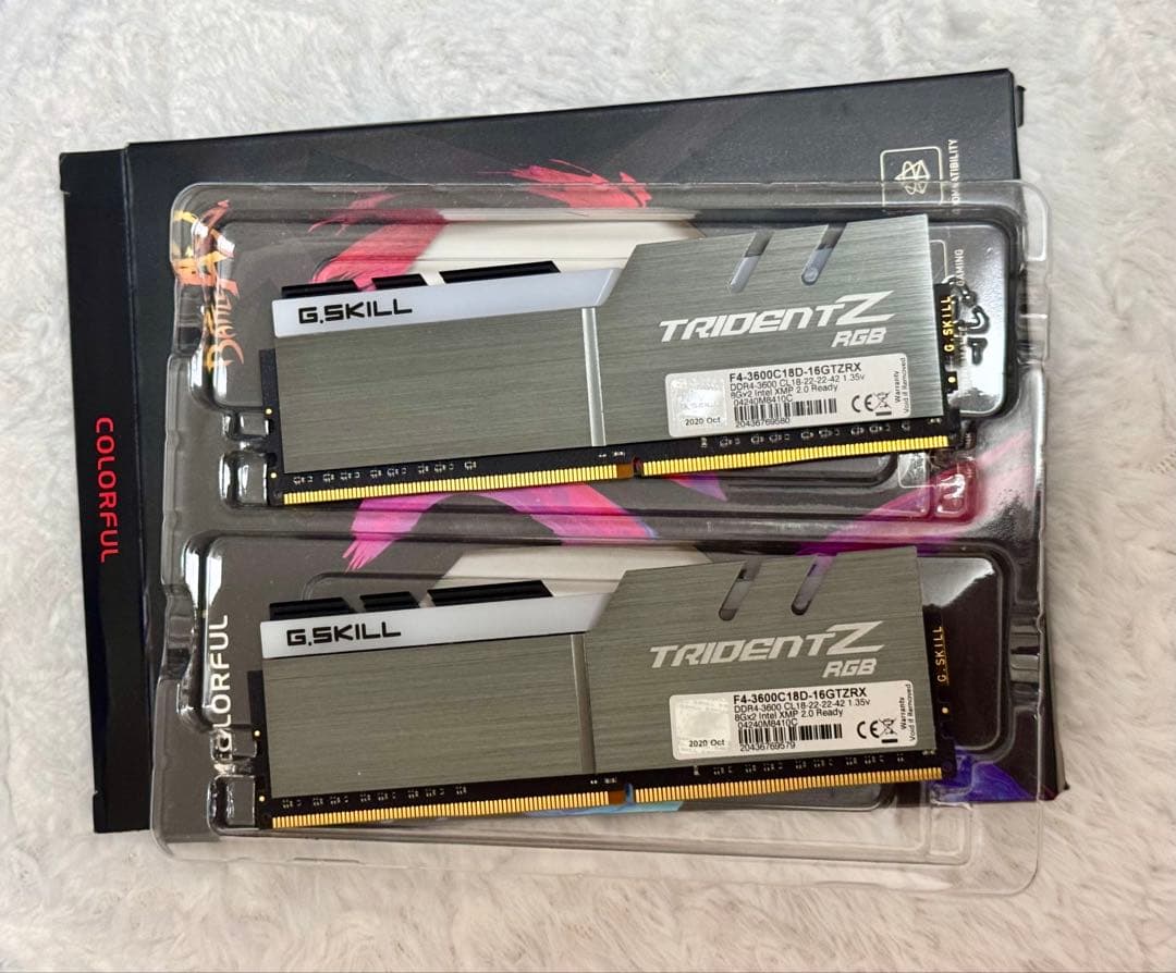 メモリー G.Skill Trident Z RGB 3600MHz DDR4 8GB*2