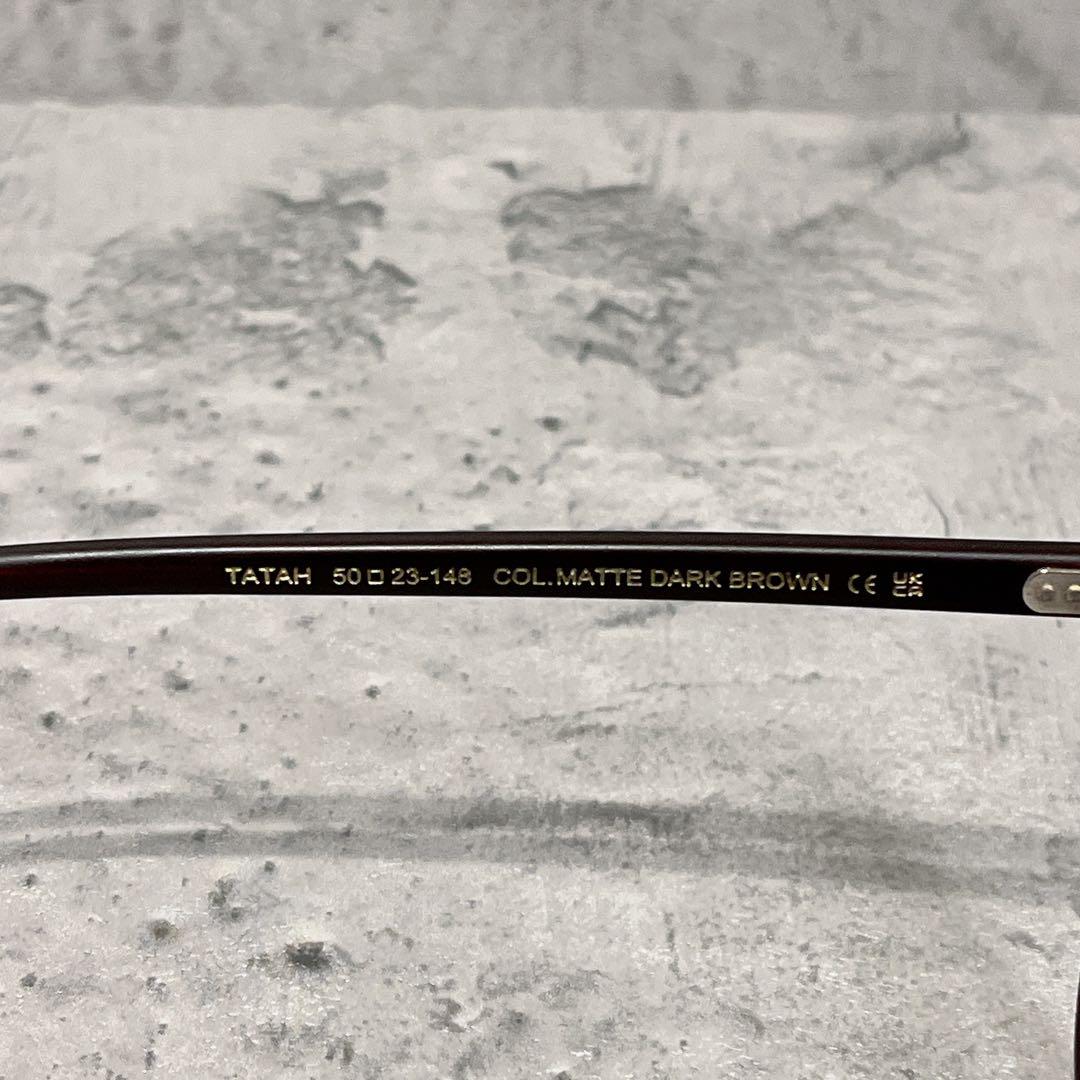 希少 美品 MOSCOT TATAH ダークブラウン サングラス フレームのみ