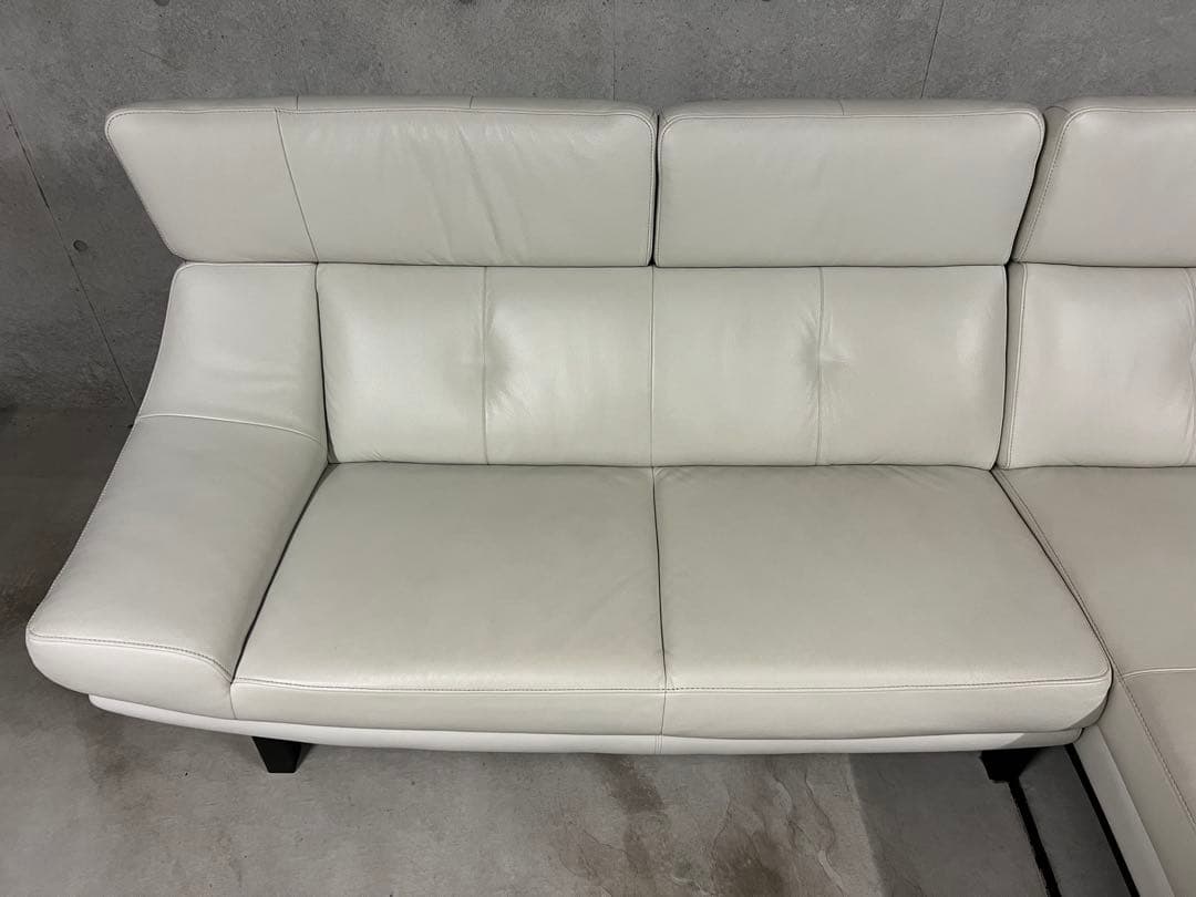 【tjhs】カリモク家具 ZU4649 左肘シェーズロングソファ