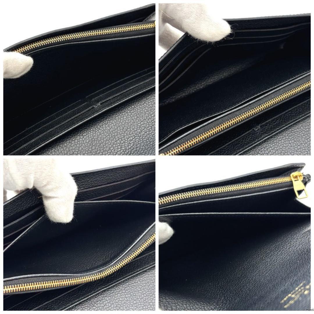 ルイヴィトン アンプラント ポルトフォイユ サラ ブラック 黒 長財布 ノワール