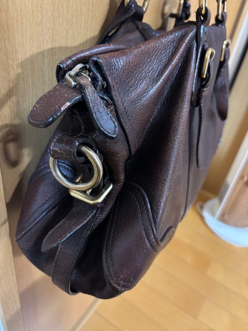 PRADA バンドバッグ ブラウン ショルダーバッグ