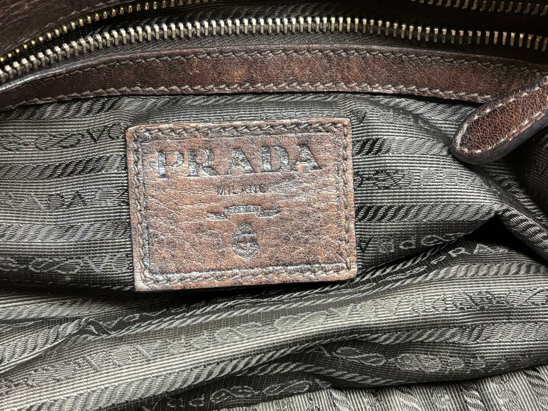 PRADA バンドバッグ ブラウン ショルダーバッグ