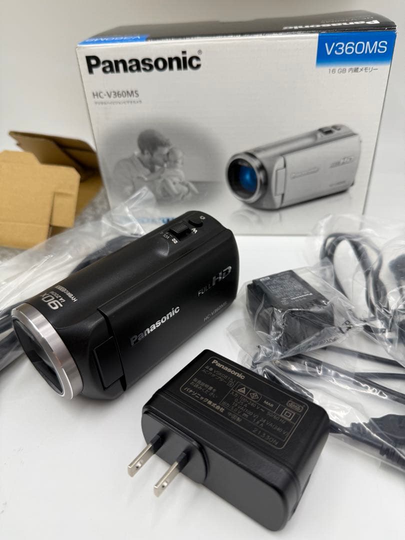 パナソニック HDビデオカメラ V360MS 16GB 高倍率90倍ズーム