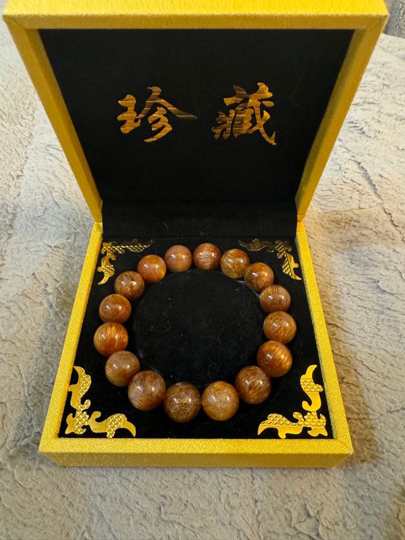 【貴重】　ルチルクォーツ（コッパールチルキャッツアイ）お値下げ中