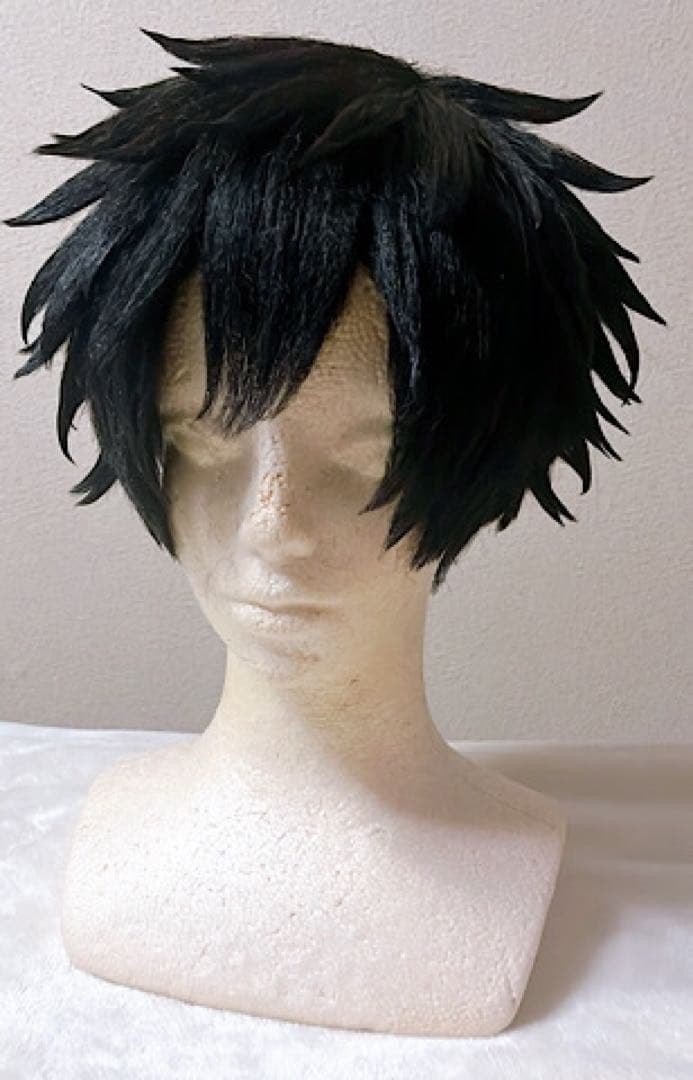 桃源暗鬼 淀川真澄 アシスト セット済み ウィッグ コスプレ衣装 黒 ブラック