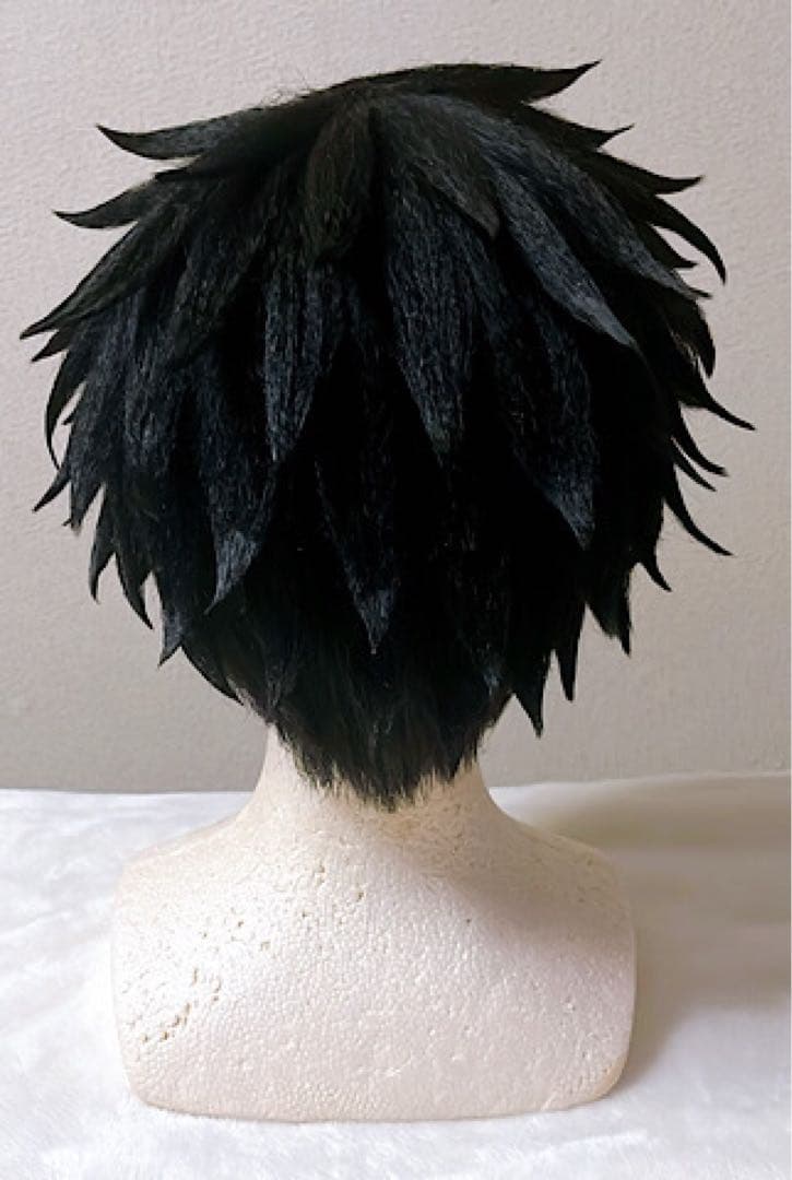 桃源暗鬼 淀川真澄 アシスト セット済み ウィッグ コスプレ衣装 黒 ブラック