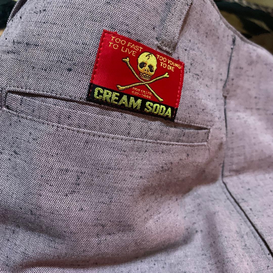 クリームソーダピンクドラゴンロカビリーパンツ