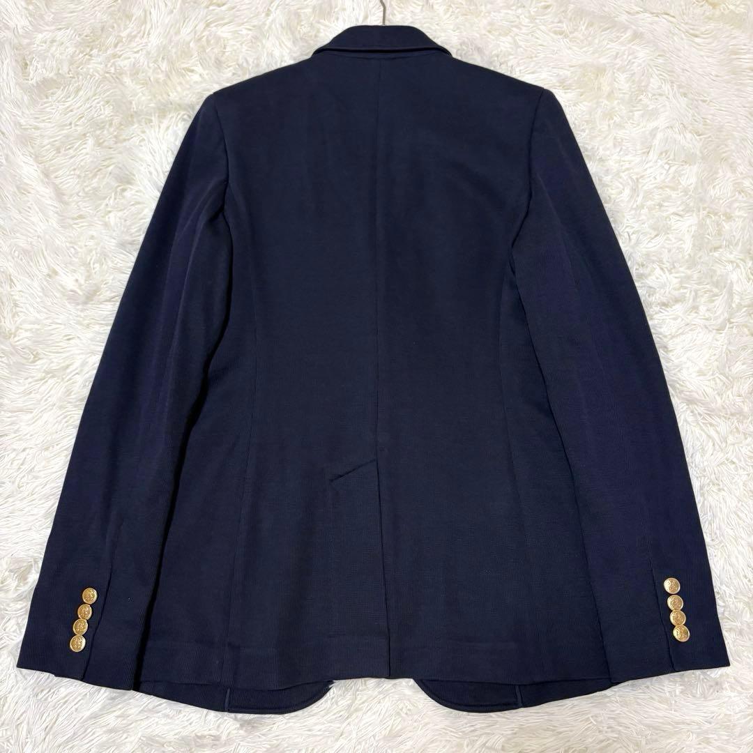 【ラルフローレン】テーラードジャケット 紺ブレ 金ボタン ロゴ刺繍 6 L