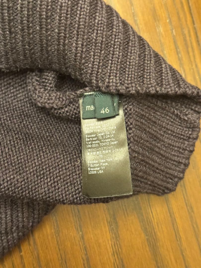 ZANONE ザノーネ 5Gモックネック チャコールグレー 46