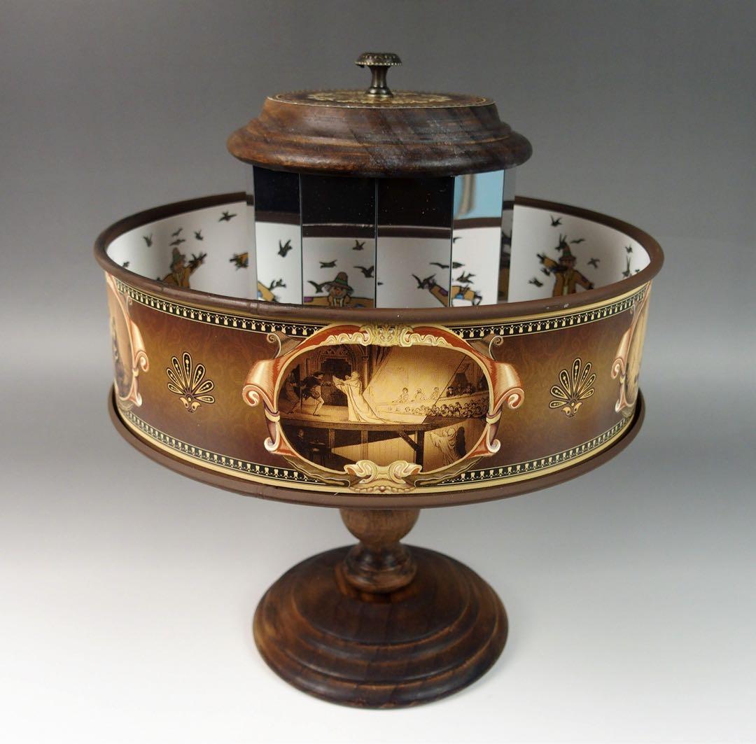 【プラキシノスコープ】アニメの原型　回転覗き絵を改良　スペイン製　視覚玩具