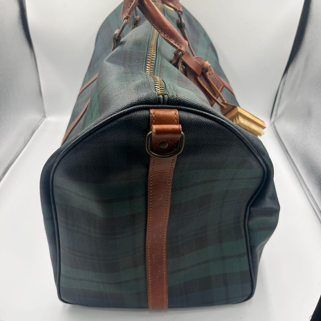 ポロラルフローレン ボストンバッグ 2way ブラックウォッチ PVC 大容量