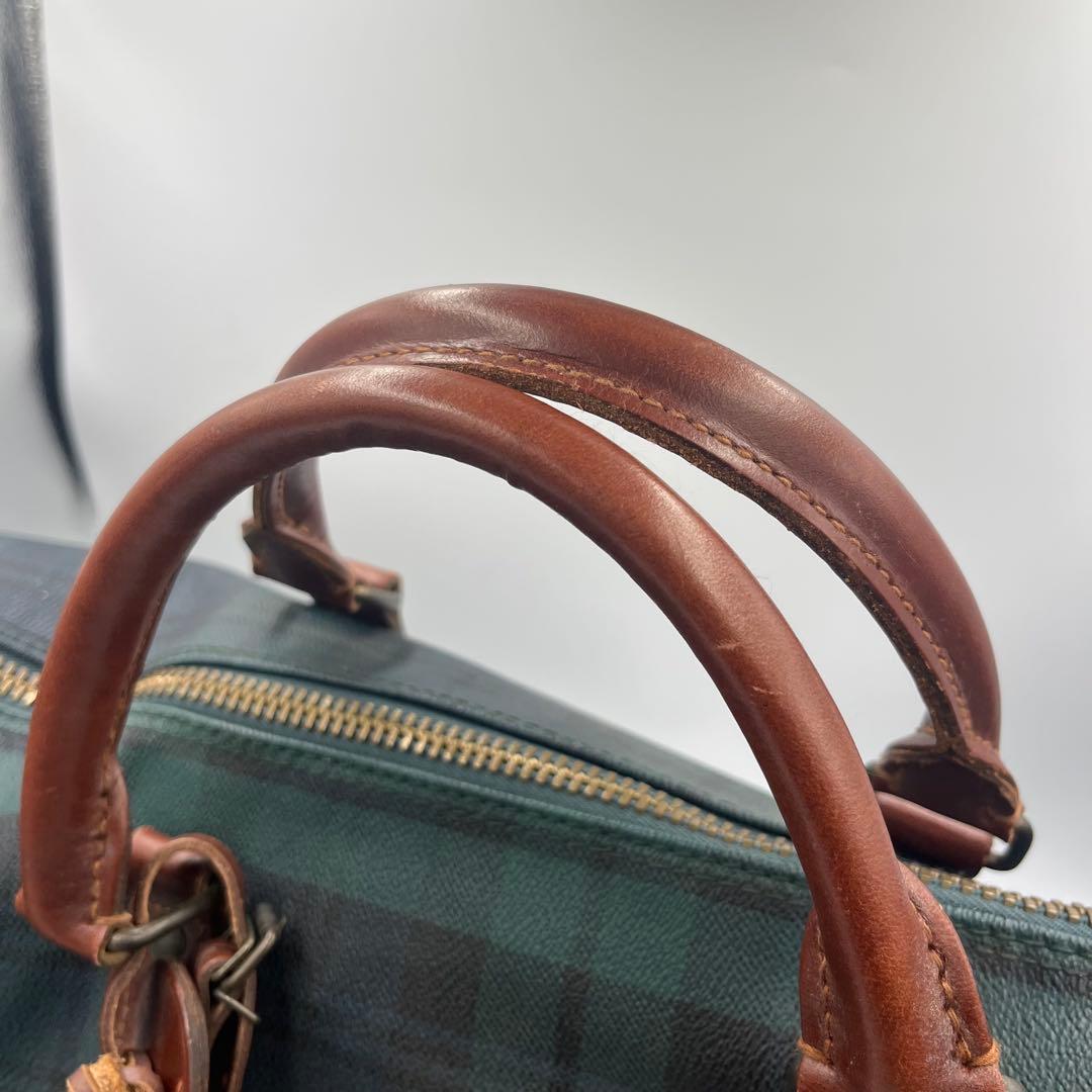 ポロラルフローレン ボストンバッグ 2way ブラックウォッチ PVC 大容量